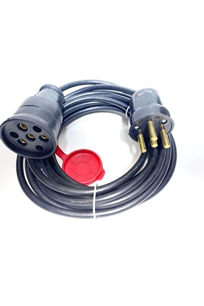 Bemis Trifaze Uzatma Kablosu Fiş - Priz'li 4 X 2.5 Mm Kablolu 7 Metre