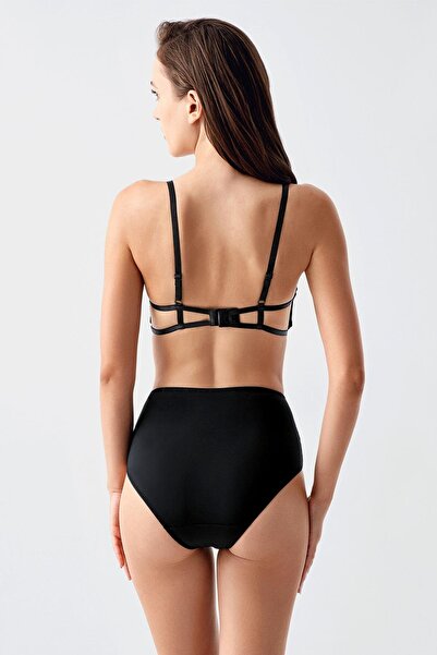 C&City Black Bra and Panty Set - C14163 Without Support