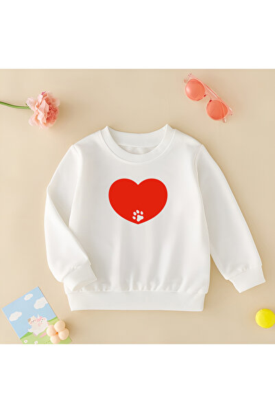 CDA سويت شيرت أبيض للجنسين من Heart and Paw Print