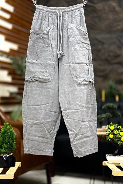 sahnemoda Pantaloni de geantă cu buzunare - talie elastică