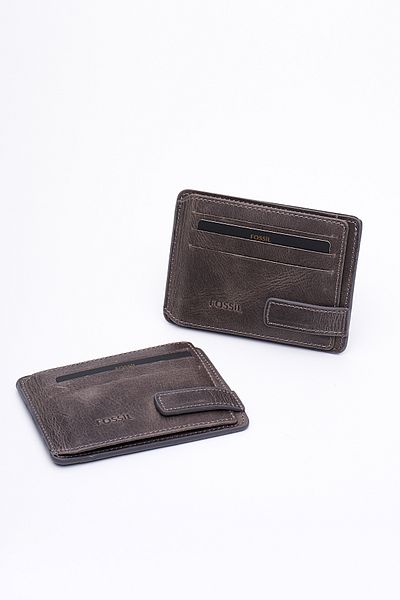 Fossil Men's Card Holder Wallet 8001 - Genuine Real Leather