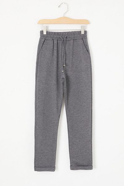 LC Waikiki Boy's Double Leg Smoked Trousers 18542 - Elastic Waist