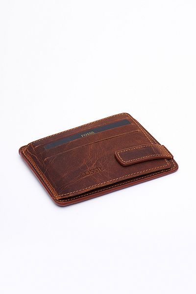 Fossil Men's Card Holder Wallet 8001 - Genuine Real Leather