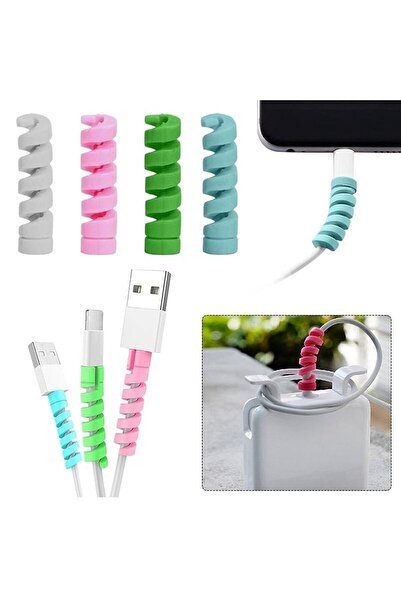 Zipax Apple Iphone 13 Kılıf Anka Pc Sert Silikon Kapak + Kablo Koruyucu + Ekran Koruyucu