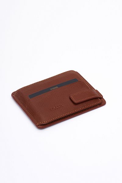 Fossil Men's Card Holder Wallet 8001 - Genuine Real Leather