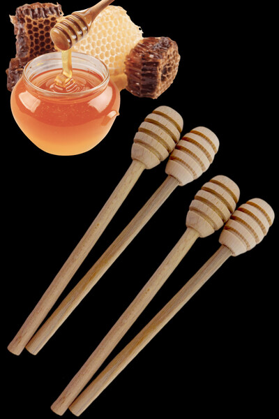 küche&haus Bambu Ölçek Baharat Bal Reçel Kaşığı Dekoratif Ahşap El Yapımı