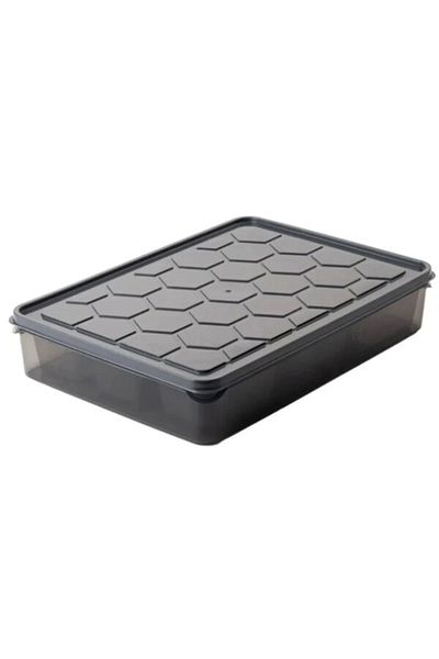 Realwest 8 Pieces 7 Compartment Multi Storage Set with Lid Breakfast Transparent