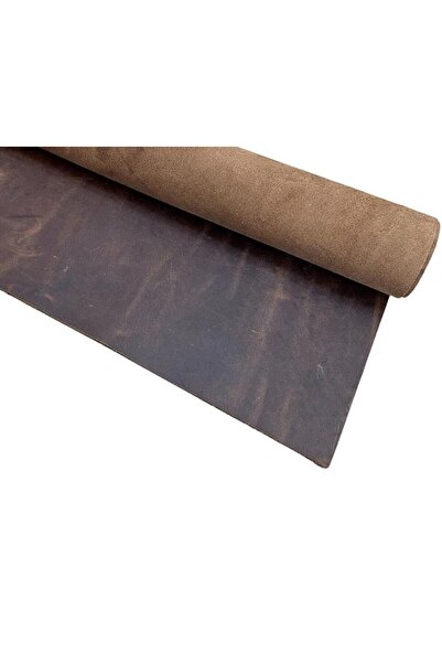 deritel Crazy Hakiki Parça Deri Hobi Amaçlı Koyu Kahve