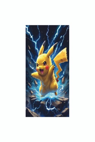 Hobi Butik Araba Kapı Direk Kaplama Folyosu Pikacu Sağ Ve Sol 2adet