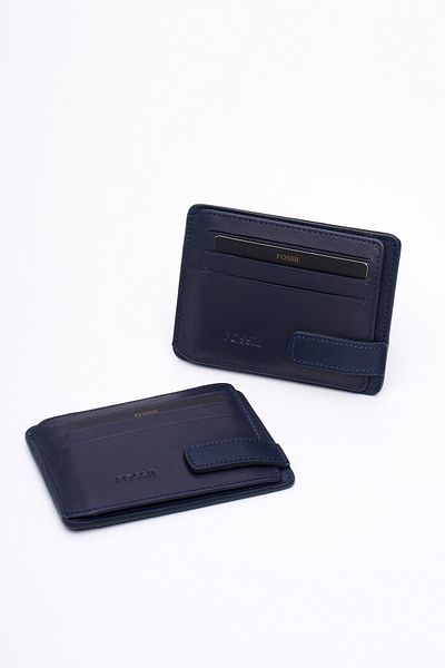 Fossil Men's Card Holder Wallet 8001 - Genuine Real Leather