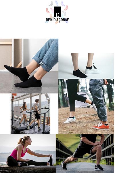 Denidu Çorap Безшевни бамбукови чорапи Booties - 3 чифта (меки, първокласни, ароматизирани) за жени, мъже