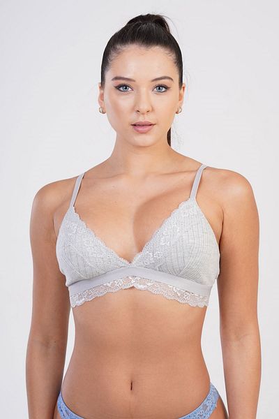 C&City Bralette-BH C18130 Grau