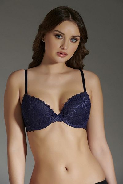 C&City Σουτιέν με δαντέλα C18115 Navy Blue