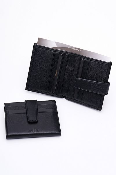 Fossil Men's Card Holder Wallet 8007 - Genuine Real Leather