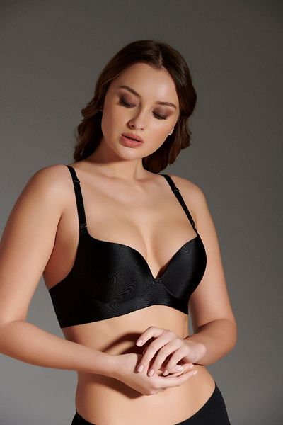 C&City Υποστηριζόμενο σουτιέν Laser Soft Cup C16045 Μαύρο