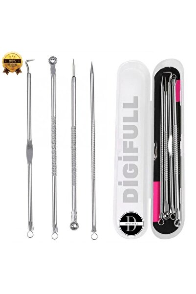 DİGİFULL Komedon Siyah Nokta Temizleyici Akne Temizleyici Sivilce Iğnesi 4 Adet