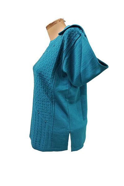 Sel Giyim New Season Stone Detailed Knitwear Mom Sweater \ Mom Bluz