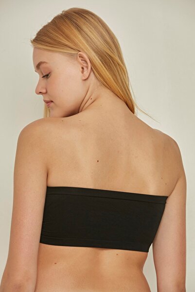 C&City C14002 Black Seamless Strapless Bustier
