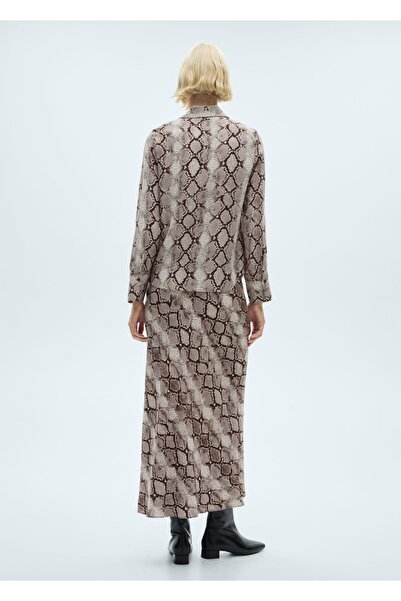 MANGO Woman Pamuklu gömlek elbise