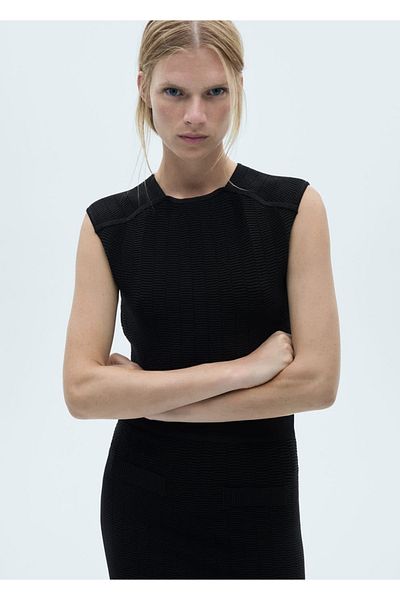 MANGO Woman Sleeveless Knitwear Blouse