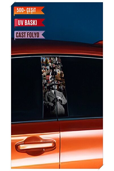 HMNL Araç Kapı Direk Kaplama Folyosu Atatürk Desenli (Sağ Sol Takım) (2 Adet)...