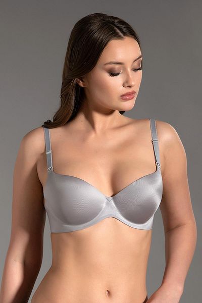 C&City Half Support Laser Soft Cup Bra C16040 Gray