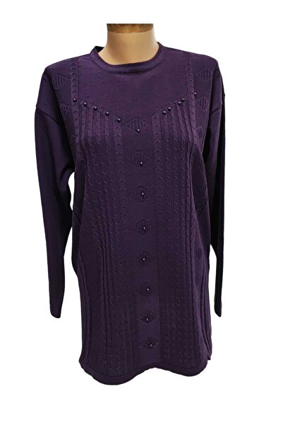 Sel Giyim SEZON NOU BATTAL PIATRĂ DETALIE TRICO PULOVER MAMA \ BLUZĂ MAMA