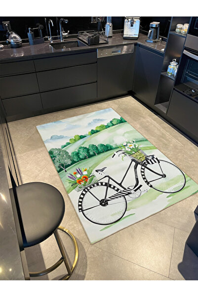 Rugs Modern Halı سجادة ديكور حديثة بنمط مناظر جبلية ودراجات وأشجار من مجموعة ...