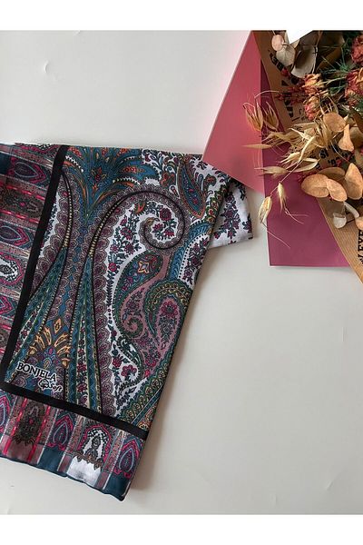 Bonjela Ψηφιακό μαλακό κασκόλ αρχαίου σχεδίου