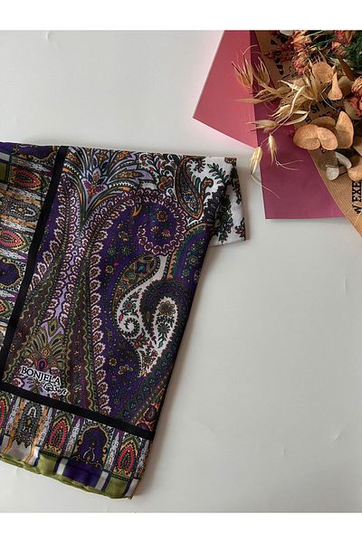 Bonjela Ψηφιακό μαλακό κασκόλ αρχαίου σχεδίου