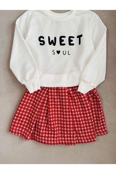 SANTRALBEBE Girl's Sweet Skirt Suit