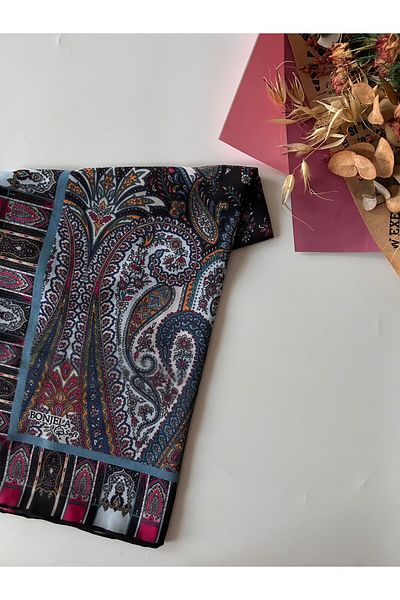 Bonjela Ψηφιακό μαλακό κασκόλ αρχαίου σχεδίου