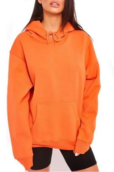 Relax family xf Unisex Φούτερ με χειμερινή πορτοκαλί κουκούλα