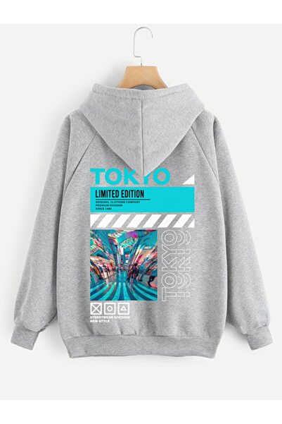 Relax family xf Hanorac Tokyo cu glugă gri pentru bărbați