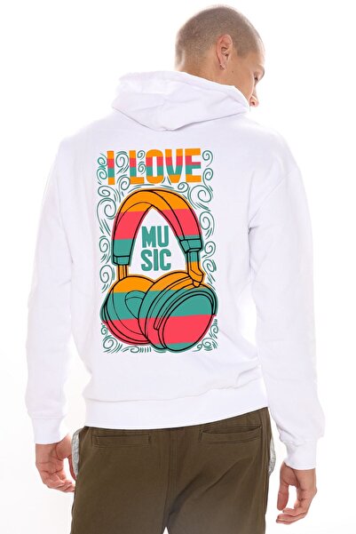 Relax family xf Чоловічий світло-сірий худі з капюшоном - з принтом на спині