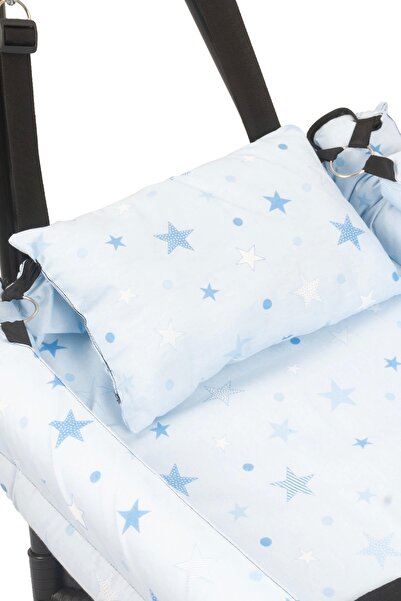 LOOVE BEBE Neptün Pamuklu Bebek Hamak Mavi