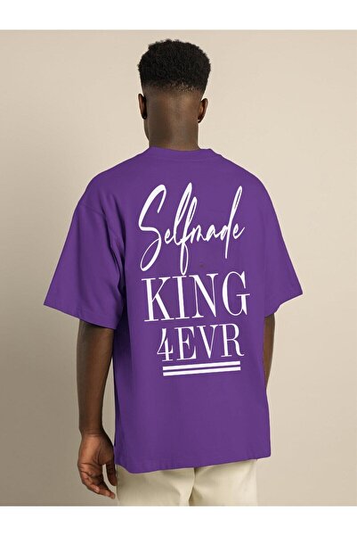 Relax family xf Чорна чоловіча футболка Oversize з принтом на спині