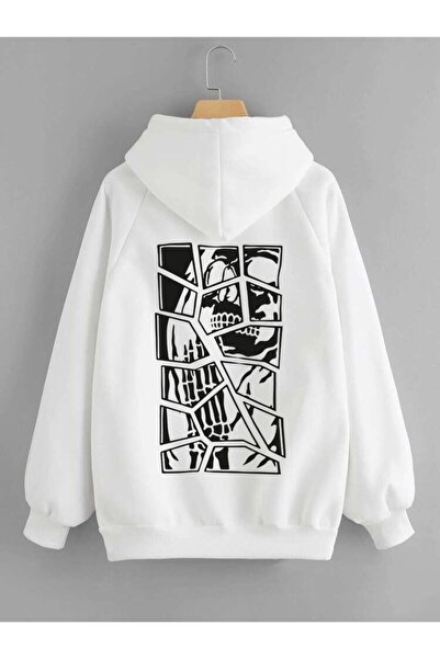 Relax family xf Чоловічий світшот Beyazz - з капюшоном, принт черепа на спині