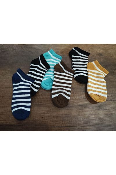 Leement socks Дамски къси памучни чорапи до глезена с 6 чифта панди