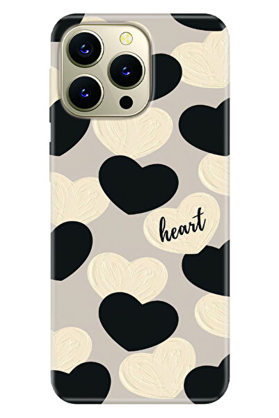 HİKİNG A43 / A48 Uyumlu Kılıf Baskılı Desenli Silikon Heart