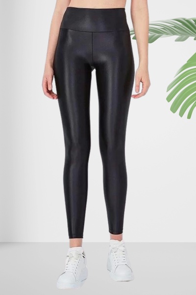 d Kit Boutique طماق جلدية عالية الخصر مع الصوف في الداخل