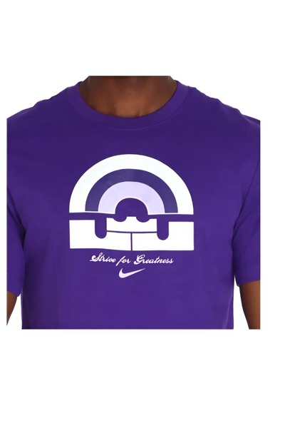 Nike LeBron Dri-Fit NBA Erkek Mor Basketbol Tişört DV9720-547