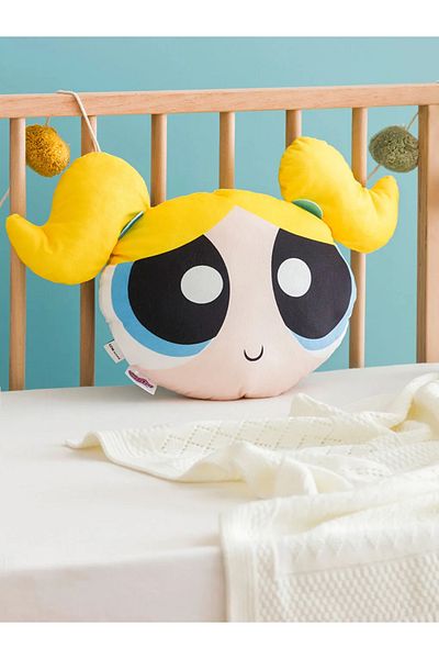 LC Waikiki Pernă pentru bebeluși cu broderie Powerpuff Girls cu imprimeu mixt 45 Cm