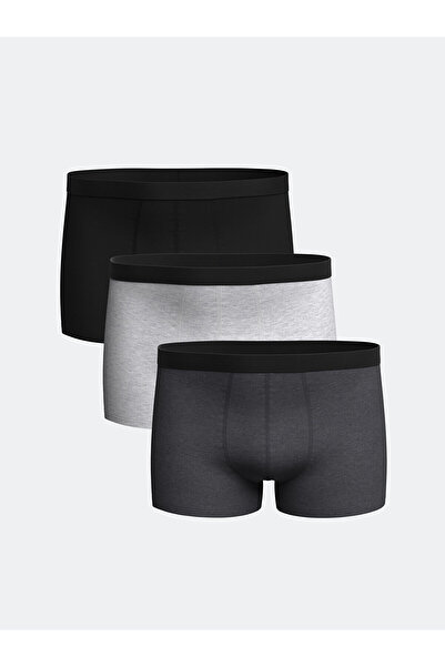 LC Waikiki Standard Mold Cotton Flexible Men's Boxers 3-Piece