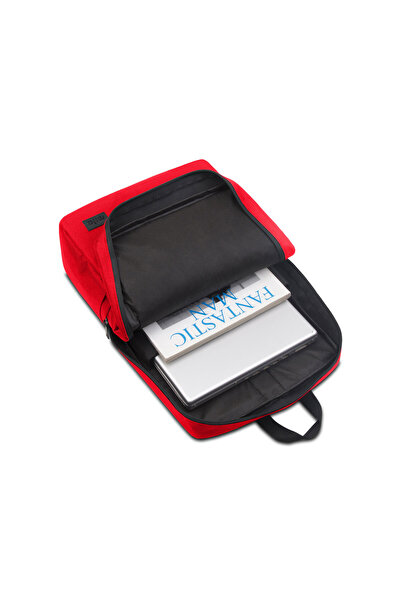 Mila Classone PR-EK102 15.6" Mila Laptop Sırt Çantası,Lenovo,Hp,Asus,Macbook,Mac Air Uyumlu -Kırmızı