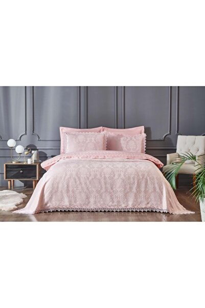 Özdilek Anna Pudra Pikeli Nevresim Gelin Seti 7 Parça