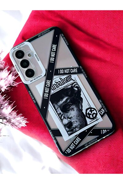 Merwish Samsung Galaxy S24 Fe Compatible Artaesthetic Patterned 2.00 mm Camera Protected Transparent Case