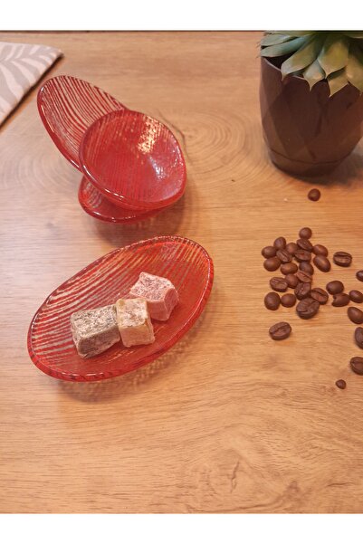 Zuzu 4'lü Organik, Renkli Çizgi Desenli Elips Sosluk, Reçellik, Çerezlik