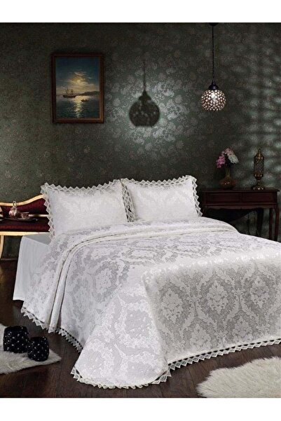 Güzide Funda Yatak Örtüsü Mürdüm