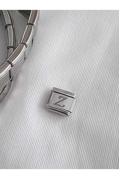 bijoux uniques Steel Letter Z Italian Charm